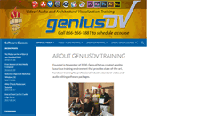 Desktop Screenshot of geniusdv.com