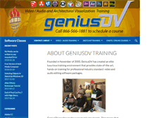 Tablet Screenshot of geniusdv.com